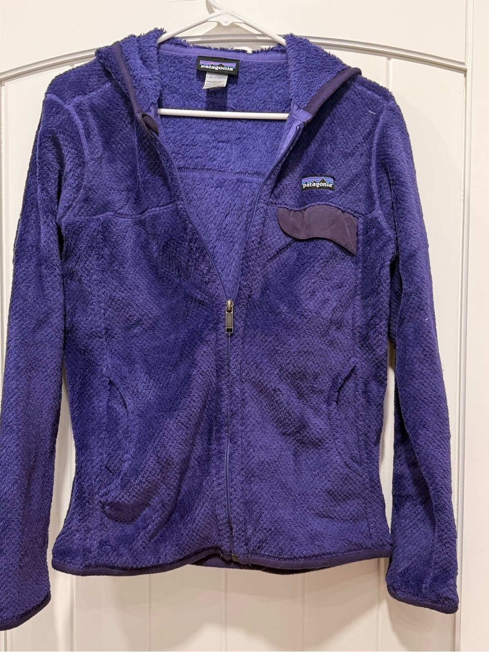 Vintage Patagonia Fleece Hooded Jacket – Women’s M – Purple
